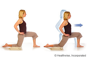 Hip flexor stretch (kneeling)